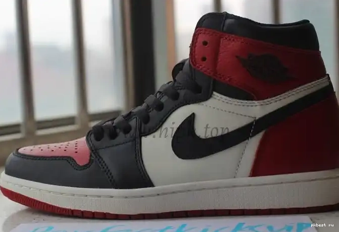GOD IN THE ONLY PK AIR BEST BRED THE RETAIL LEATHER TOE JORDAN 1 MARKET VERSION CORRECT 0503